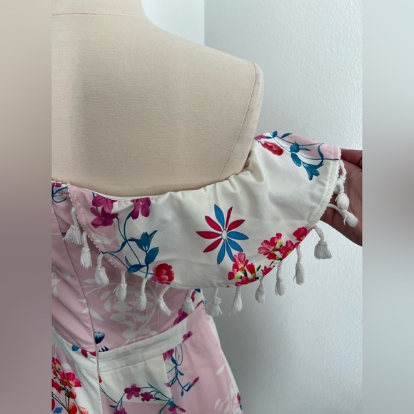 Pink Floral Romper - Picture 5 of 10